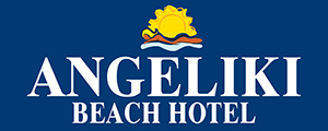 The logo of Angeliki Beach Hotel in Skiatho, Megali Ammos Beach