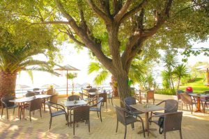 Outdoor Lounge - Swell Beach Bar in Skiathos Island